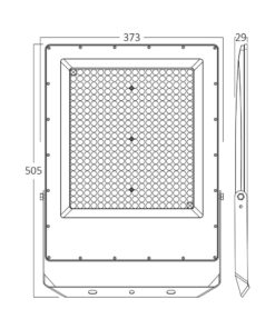 Προβολέας IP65 300W 22000 lm 3CCT (Γκρι) – BT65-09882