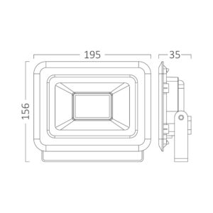 Προβολέας IP65 30w RGB με Control – BT60-33091