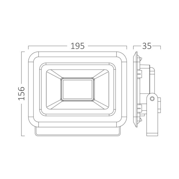 Προβολέας IP65 30w RGB με Control – BT60-33091