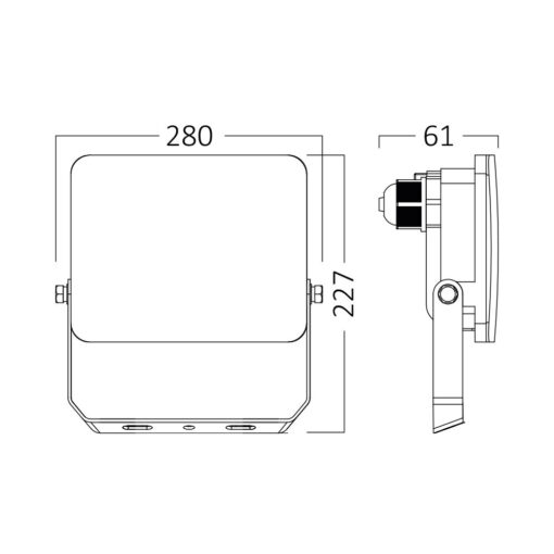 Προβολέας IP65 100W  9500lm 3CCT (Λευκός) – BT60-59180