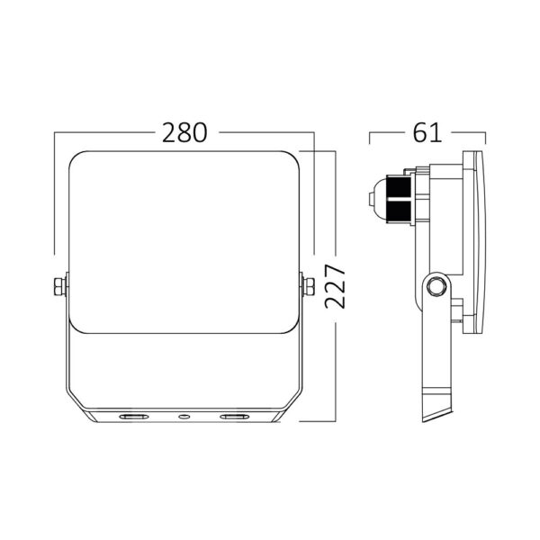 Προβολέας IP65 100W  9500lm 3CCT (Λευκός) – BT60-59180