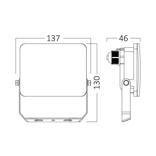 Προβολέας IP65 20W 1900 lm 3CCT (Λευκός) – BT60-52080