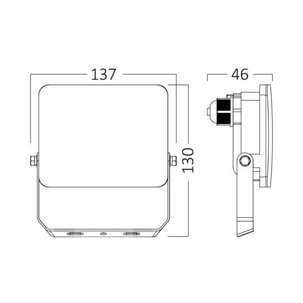 Προβολέας IP65 20W 1900 lm 3CCT (Λευκός) – BT60-52080