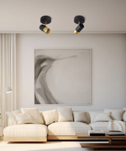 Σποτ GU10 μαύρο/χρυσό – BV04-00020