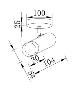 Σποτ GU10 μαύρο/χρυσό – BV04-00020