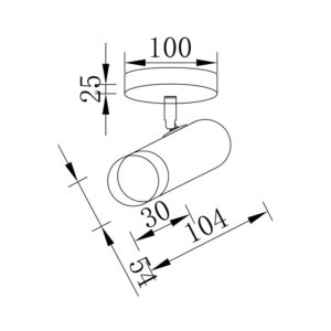Σποτ GU10 μαύρο/χρυσό – BV04-00020