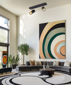 Σποτ οροφής 2 x GU10 μαύρο/χρυσό – BV04-00022