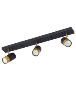 Σποτ οροφής 3 x GU10 μαύρο/χρυσό – BV04-00023