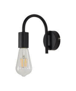 Απλικα Τοίχου Ε27 Μαυρη – BV04-00034