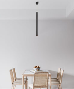 Κρεμαστό μονόφωτο 1 x G9 μαύρο Ø2,8 – BV04-00070