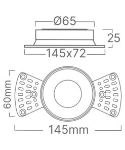 Σποτ αλουμίνιο για γυψοσανίδα – BH03-00810
