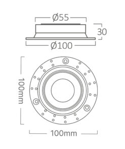 Σποτ αλουμίνιο για γυψοσανίδα – BH03-00820