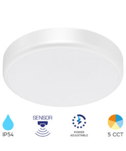 Πλαφονιέρα LED Στρογγυλή “Grande” 10/15/20W 5CCT 2000lm IP54 με Ανιχνευτή Κίνησης – BC15-00480