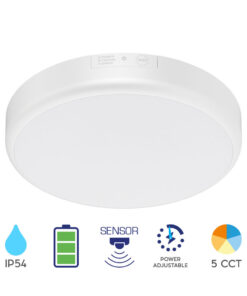 Πλαφονιέρα led “Grande” 20w 4in1 2000lm IP54 με ανίχνευση κίνησης, μέρα νύχτα και ασφαλείας – BC15-00580