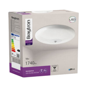 Πλαφονιέρα led με ανίχνευση “Jade” 18w IP44 1740lm 4000k – BH15-01110