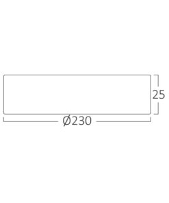 Πλαφονιέρα “Jade” slim 20W CCT Ø23 – BP07-00280