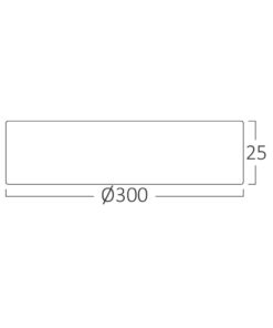 Πλαφονιέρα “Jade” slim 26W CCT Ø30 – BP07-00380