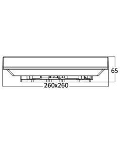 Πλαφονιέρα IP44 20W 3000k 26x26cm – BH15-03100
