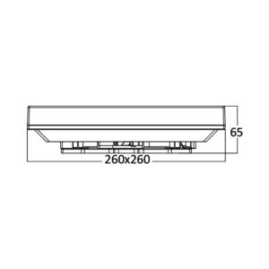 Πλαφονιέρα IP44 20W 3000k 26x26cm – BH15-03100