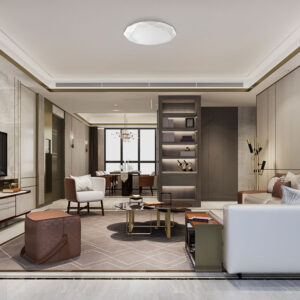 Πλαφονιέρα Jade 44W, CCT, 4580lm, 49×8,5cm – BH16-20580