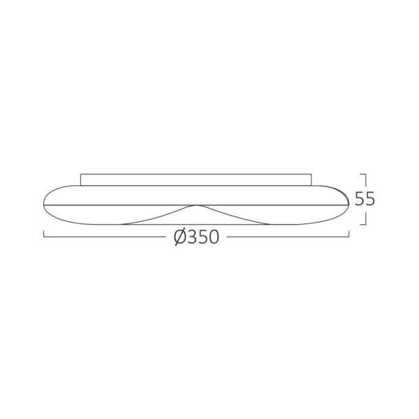 Πλαφονιέρα Jade 24W, CCT, 2450lm – BH16-21080