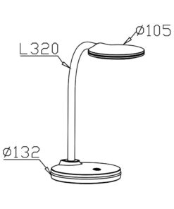 Φωτιστικό γραφείου led 4,5w 5000k – BK01-00516