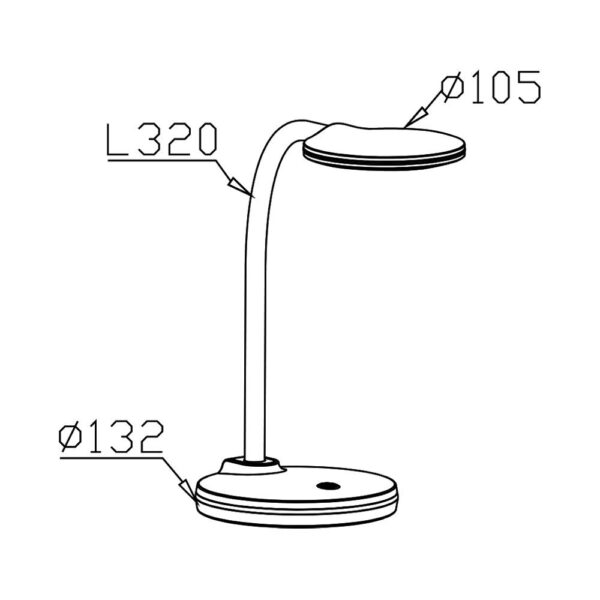 Φωτιστικό γραφείου led 4,5w 5000k – BK01-00516
