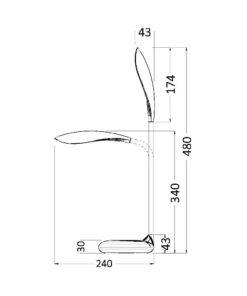Φωτιστικό γραφείου led 5w 5000k & βάση RGB – BK01-00710