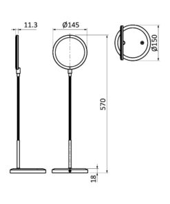 Φωτιστικό γραφείου led 7w 5000k – BK01-01310