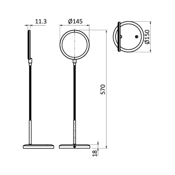 Φωτιστικό γραφείου led 7w 5000k – BK01-01310