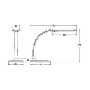 Φωτιστικό γραφείου led 7w 5000k – BK01-01411