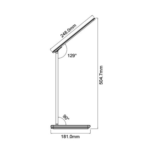 Φωτιστικό γραφείου led 5w CCT & ασύρματη φόρτιση – BK01-02680