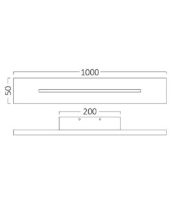 Απλίκα led “Leva” 30w 3260lm 3000k Μαύρη – BH07-03601