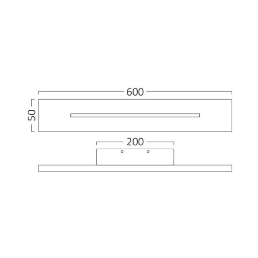 Απλίκα led “Leva” 20w 2100lm 3000k Μαύρη – BH07-03501