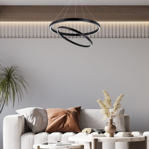 Κρεμαστό Led 65w Lina, 6500lm, CCT, (κύκλοι 60cm + 40cm) – BH16-09681