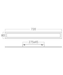 Απλίκα Led “Line” 18w IP54 1860lm 3000k Μαύρη – BG38-03501