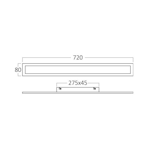 Απλίκα Led “Line” 18w IP54 1860lm 3000k Μαύρη – BG38-03501