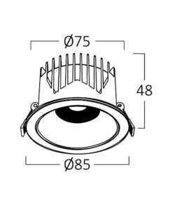 Σποτ Led Linex 10w 3CCT Μαύρο – BD37-00181