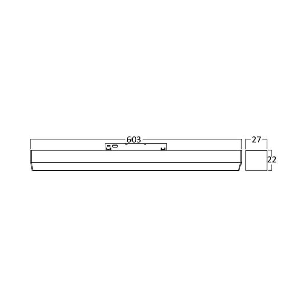 Φωτιστικό Led Μαγνητικής Ράγας 18W CCT Μαύρο – BD60-00681