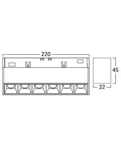 BRY-LNS220-12W-48VDC-4000K-BLC-MAG. LINEAR – BD60-01211