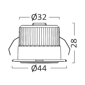 Μινι σποτ led 3w 38° 3000K IP54 – BH06-00209