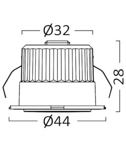 Μινι σποτ led 3w 38° 6500K IP54 – BH06-00239