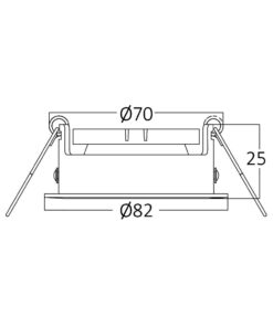 Σποτ MITTO Στρογγυλό Λευκό GU10 – BH03-02010