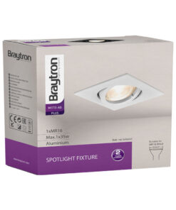 Σποτ “MITTO” Τετράγωνο Μαύρο GU10 – BH03-02021