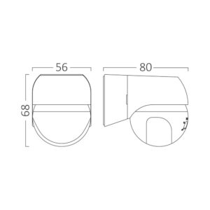 BRY-MS03-180-MAX 800W-IP44-MOTION SENSOR Model: BY31-01030 – BY31-01030