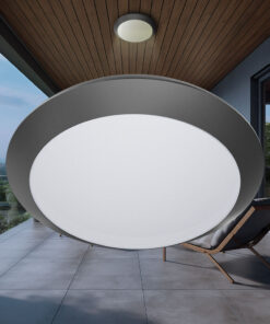 Πλαφονιέρα “Napoli” IP65 1 x Ε27 Ανθρακί – BG37-00702