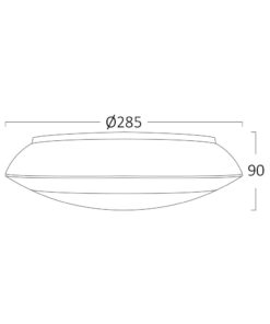 Πλαφονιέρα “Napoli” IP65 1 x Ε27 Ανθρακί – BG37-00702