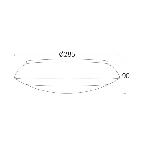 Πλαφονιέρα “Napoli” IP65 1 x Ε27 Ανθρακί – BG37-00702