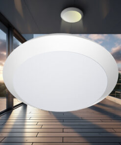 Πλαφονιέρα “Napoli” IP65 1 x Ε27 Λευκή – BG37-00700