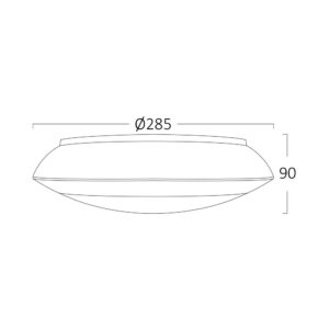 Πλαφονιέρα “Napoli” IP65 1 x Ε27 Λευκή – BG37-00700